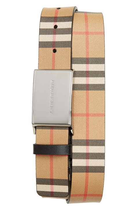 Shop Burberry Charles Check Belt 